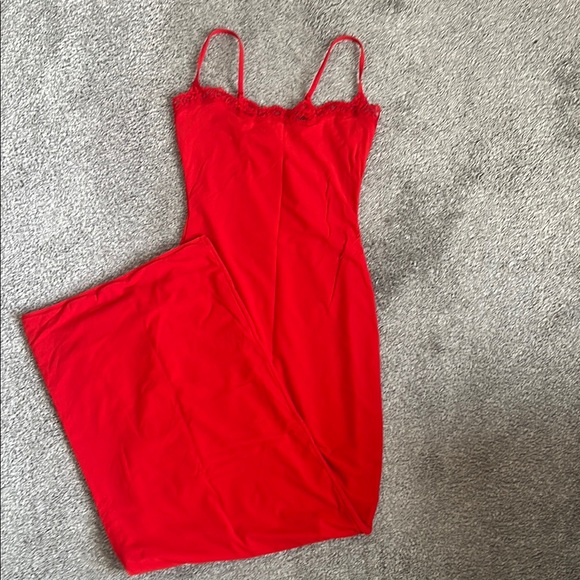 SKIMS Other - SKIMS Red Chemise Dress